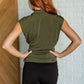 Classic Surplice Front Top in Olive