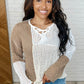 Corner of the Block Loose Knit Sweater