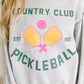 Country Club Pickle Ball Graphic Sweatshirt