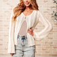 San Tropez Lightweight Knit Cardigan in Cream