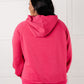 Crosswalk Textured Hoodie in Rose