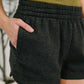 Daily Routine  Mineral Wash Shorts in Black