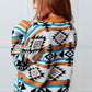 Desert Vibes Geometric Striped Sweater