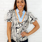 Don't Want to Wait Zebra Print Top