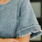Dressed & Obsessed Chambray T-Shirt Dress in Indigo