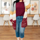 Drive Downtown Dolman Sleeve Top in Wine