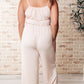 Eden Elastic Waist Jumpsuit Apricot