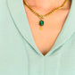 Emerald Chain Necklace