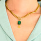 Emerald Chain Necklace