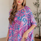 Essential Blouse in Purple Paisley