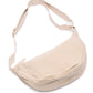 Essentially Everything Round Mini Crossbody Bag in Off White