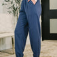 Every Second, Every Hour Jogger Bottoms in Blue Indigo