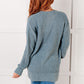 Everything Layer Waffle Knit Open Front Cardigan in Blue Grey