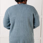 Everything Layer Waffle Knit Open Front Cardigan in Blue Grey