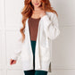 Everything Layer Waffle Knit Open Front Cardigan in Ivory