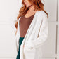 Everything Layer Waffle Knit Open Front Cardigan in Ivory