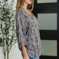 Falling in Deep Crinkle Woven Blouse Dune Grey