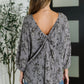 Falling in Deep Crinkle Woven Blouse Dune Grey