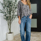 Falling in Deep Crinkle Woven Blouse Dune Grey