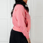 Fit Happens Nylon Tennis Jacket in Coral Rose
