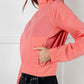 Fit Happens Nylon Tennis Jacket in Coral Rose