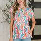 Flirt Alert Flutter Sleeve Top in Ivory