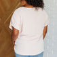 Frequently Asked Questions V-Neck Top in Blush