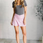 Full Force V Shaping High-Waist Skort in Mauve Peony