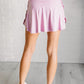 Full Force V Shaping High-Waist Skort in Mauve Peony