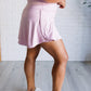 Full Force V Shaping High-Waist Skort in Mauve Peony