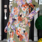 Generally Speaking V-Neck Dress in Olive Floral