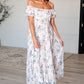 Gentle Yet Strong Balloon Sleeve Floral Dress