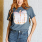 Gingham Pumpkin With Bow Graphic Tee