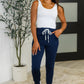 Giving the Run Around Joggers in Navy