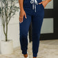 Giving the Run Around Joggers in Navy