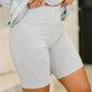 Going Far Top and Biker Short Set in H Grey