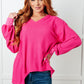 Good Things Are Coming V-Neck Top in Pink