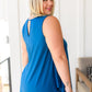 Greater than Great Keyhole Detail Tank in Teal