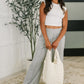 Halfway to Heaven Cropped Top in White