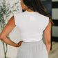 Halfway to Heaven Cropped Top in White