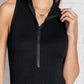 Higher and Higher Ribbed Zip Up Bodysuit