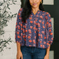 Hitherto Unknown Floral Babydoll Blouse