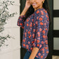 Hitherto Unknown Floral Babydoll Blouse