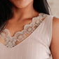 I Can Love You Better Lace Tank in Taupe