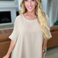 Feels Like Me Dolman Sleeve Top in Taupe