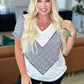 To Rock a Rhyme Color Block Top in Abstract