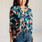 I Think Different Top in Abstract Teal