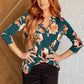 I Think Different Top in Teal Floral