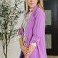 I'm Really That Gal Open Front Blazer in Orchid Glow