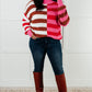 In Your Lane Color Blocked Stripe Sweater